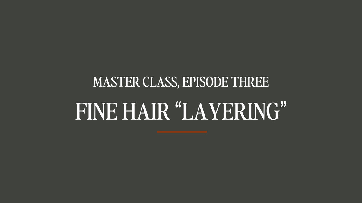 Master Class #3 - Fine Hair "Layering"