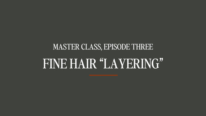 Master Class #3 - Fine Hair "Layering"