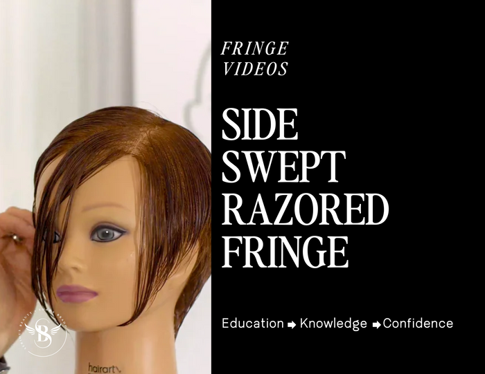 Side Swept Razored Fringe